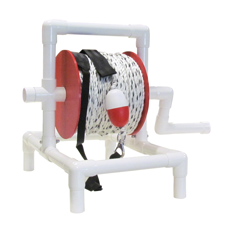 Lifeguard Rescue Reel with 600 Feet of Safety Rope and Sand Anchors