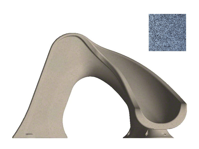 Splash Water Slide Right Turn - 3 Feet - Gray
