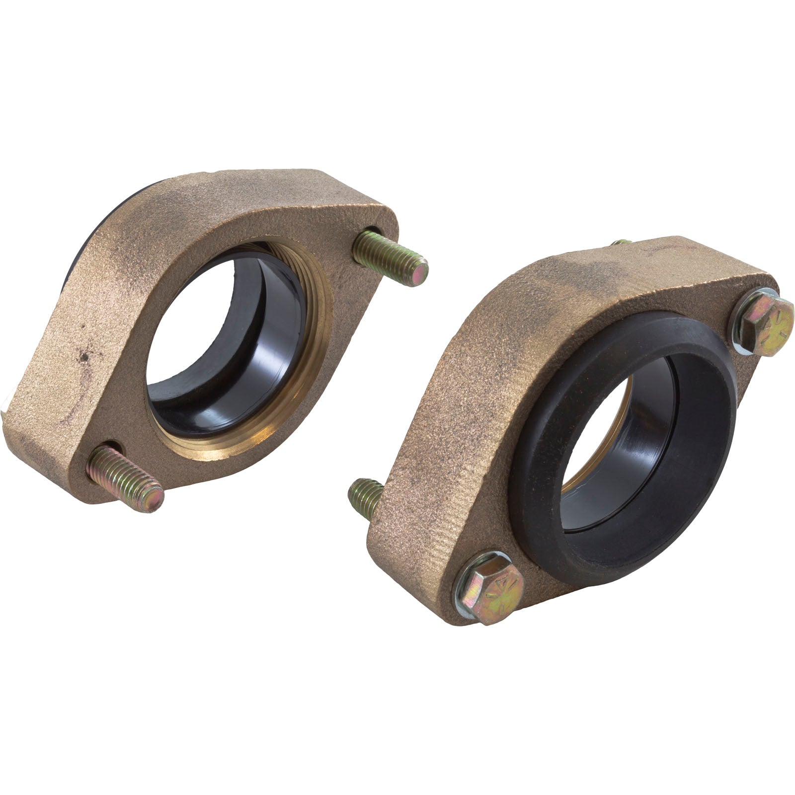 Heat Exchanger Flange Kit, Zodiac Jandy LXi, Bronze, qty 2