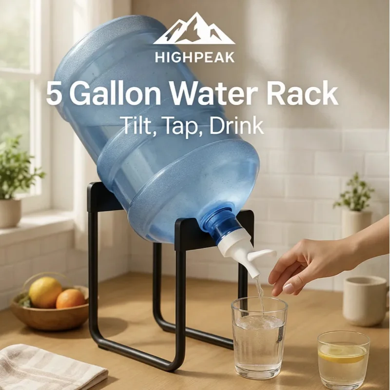 5 Gallon Water Rack Black