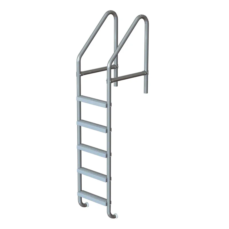5-Step 25 Inch Wide Cross-Braced Heavy-Duty Ladder 1.90 OD x .109 Inch