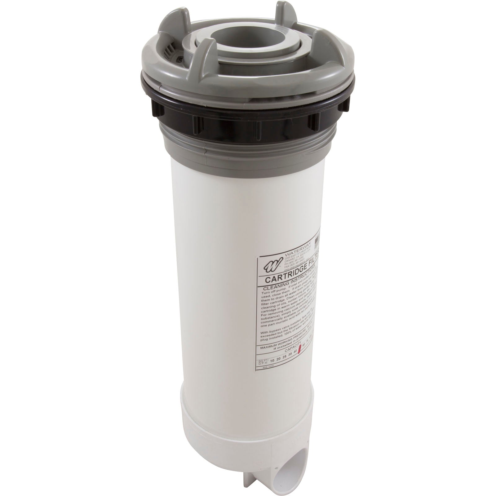 Skim Filter Complete, WW DynaFlo Plus, 50sqft, Gray