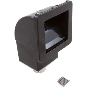 Waterway Black 1.5"Slip X 2" Spigot Front Access Square Spa Skimmer, 510-1501