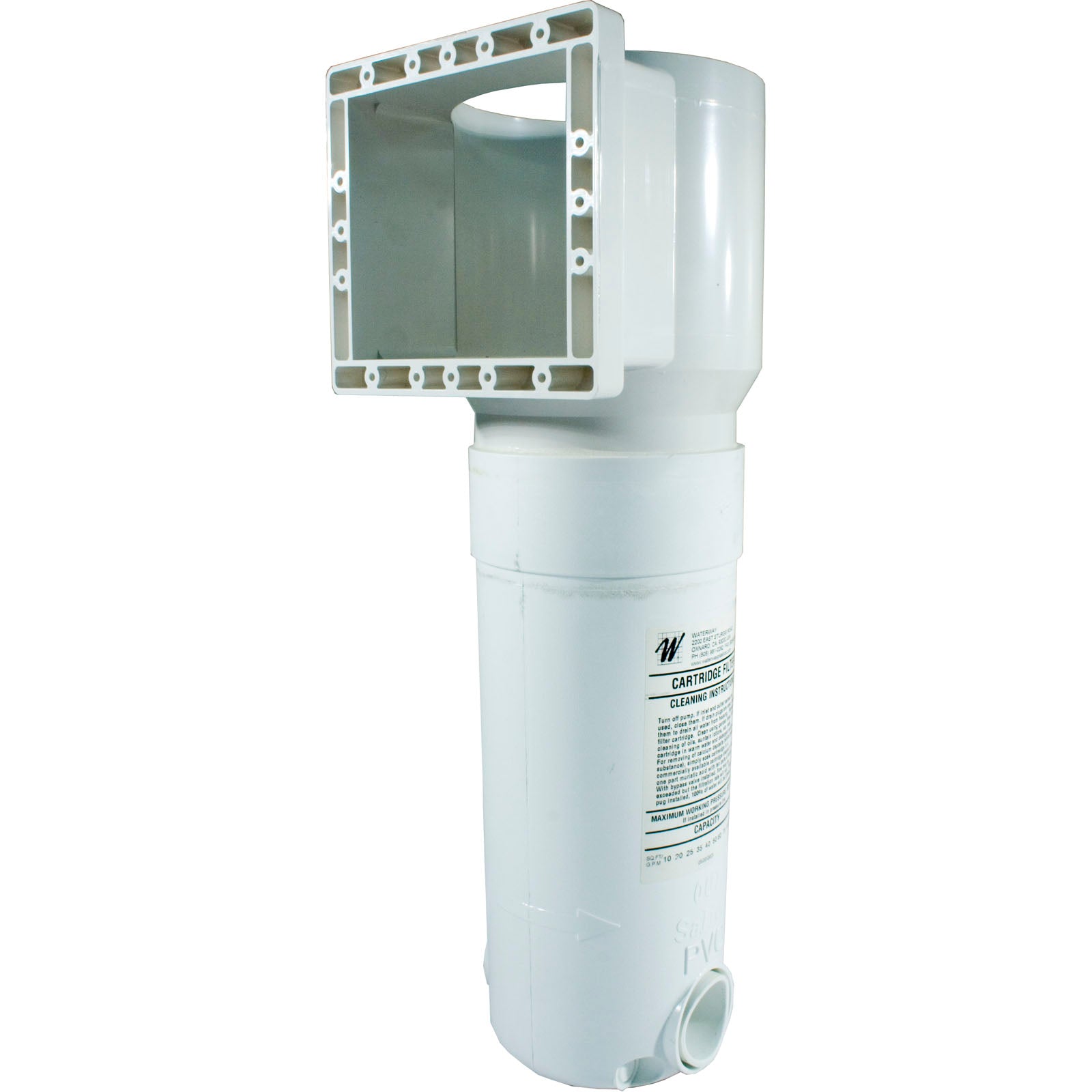 Skimmer Body, WW Front Access, Short Throat, 1-1/2", w/Plug