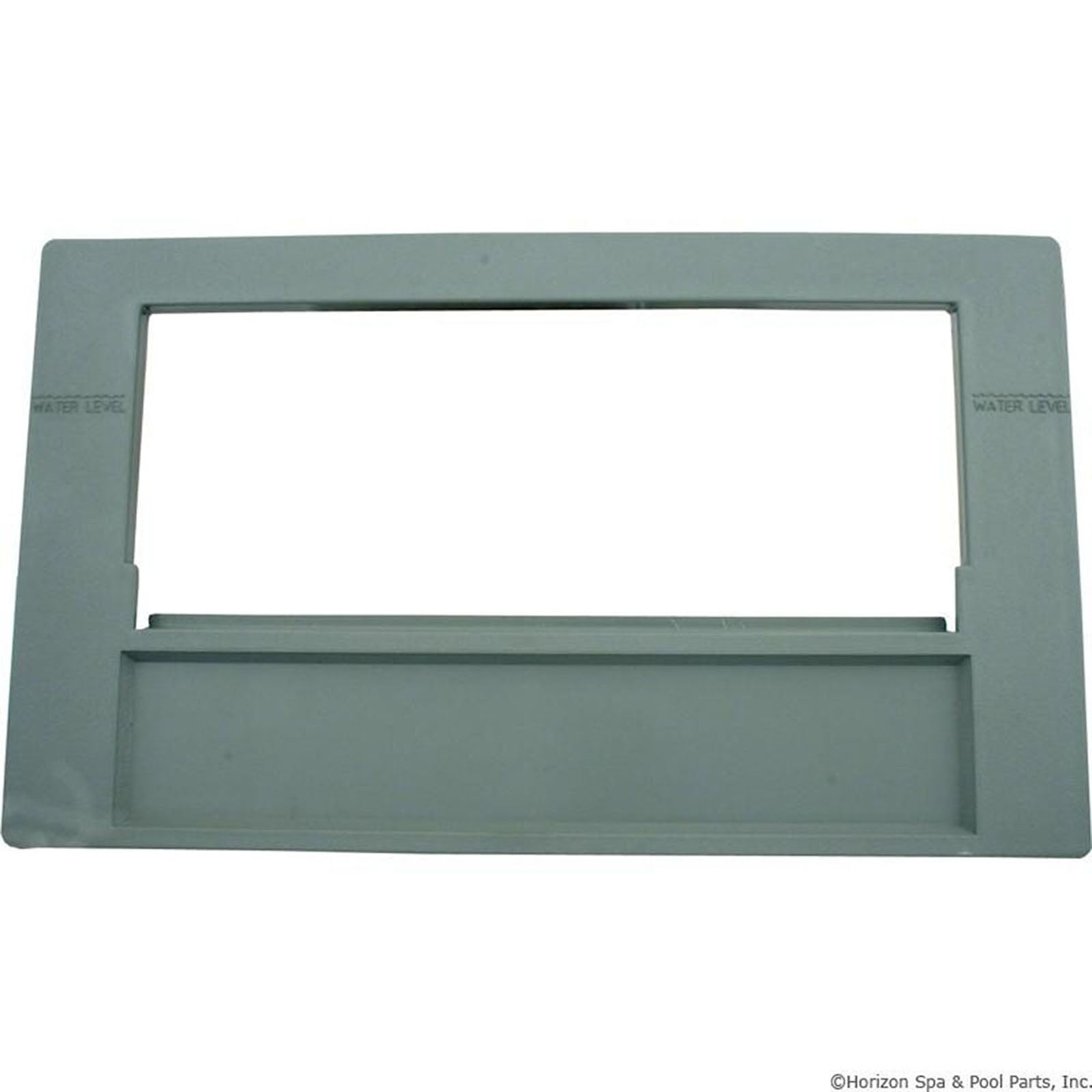 Skimmer Escutcheon,Waterway 100/200sqft,Dual Port,Flat,Gray