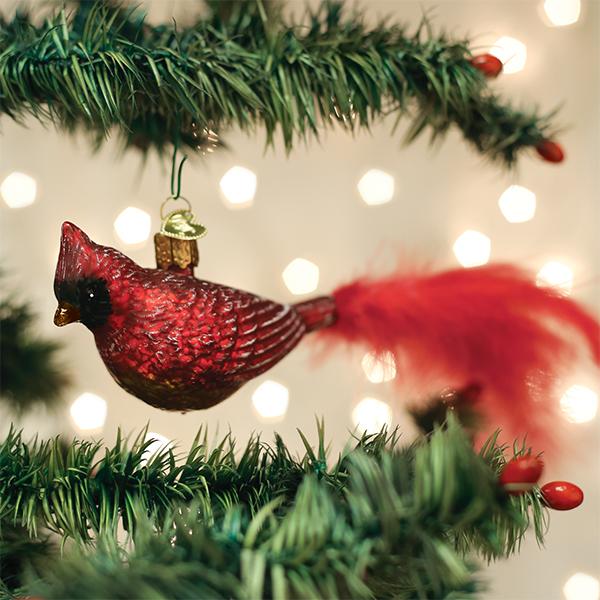 Vintage Cardinal Ornament