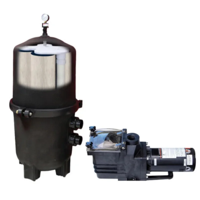 525 Sq. Ft. Black Diamond Pressure Cartridge Filter with 1.5 HP Super Flow Pump