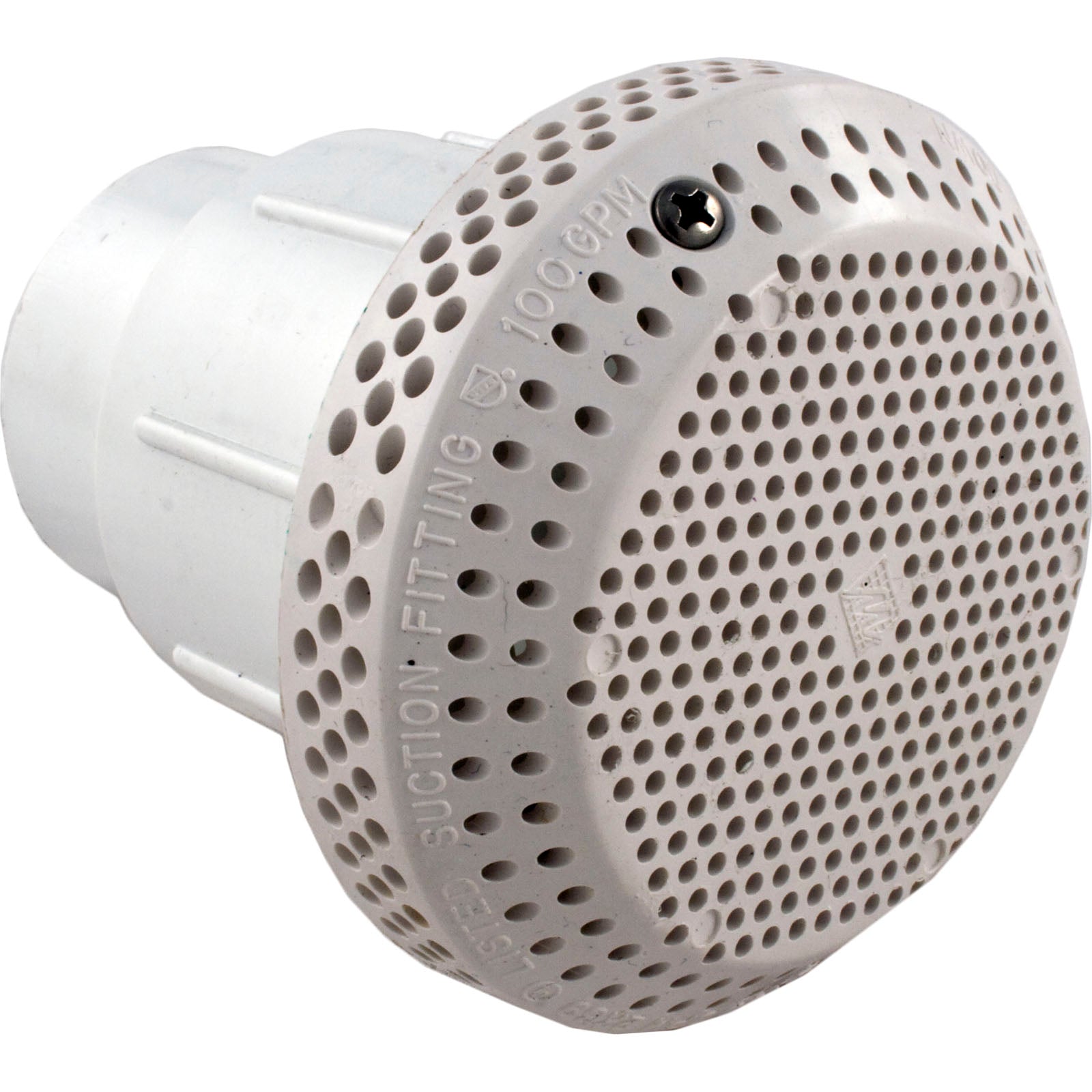 Suct. Assy, WW 3-1/2" Hi-Flow,2-3/8"hs,1-1/2"s,w/Adapter,Wht
