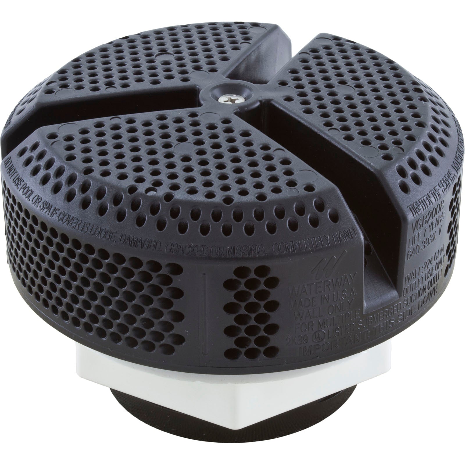 Suction Assembly, WW 5" Ultra Flo, 3-1/4"hs, 2-1/2"s, Black