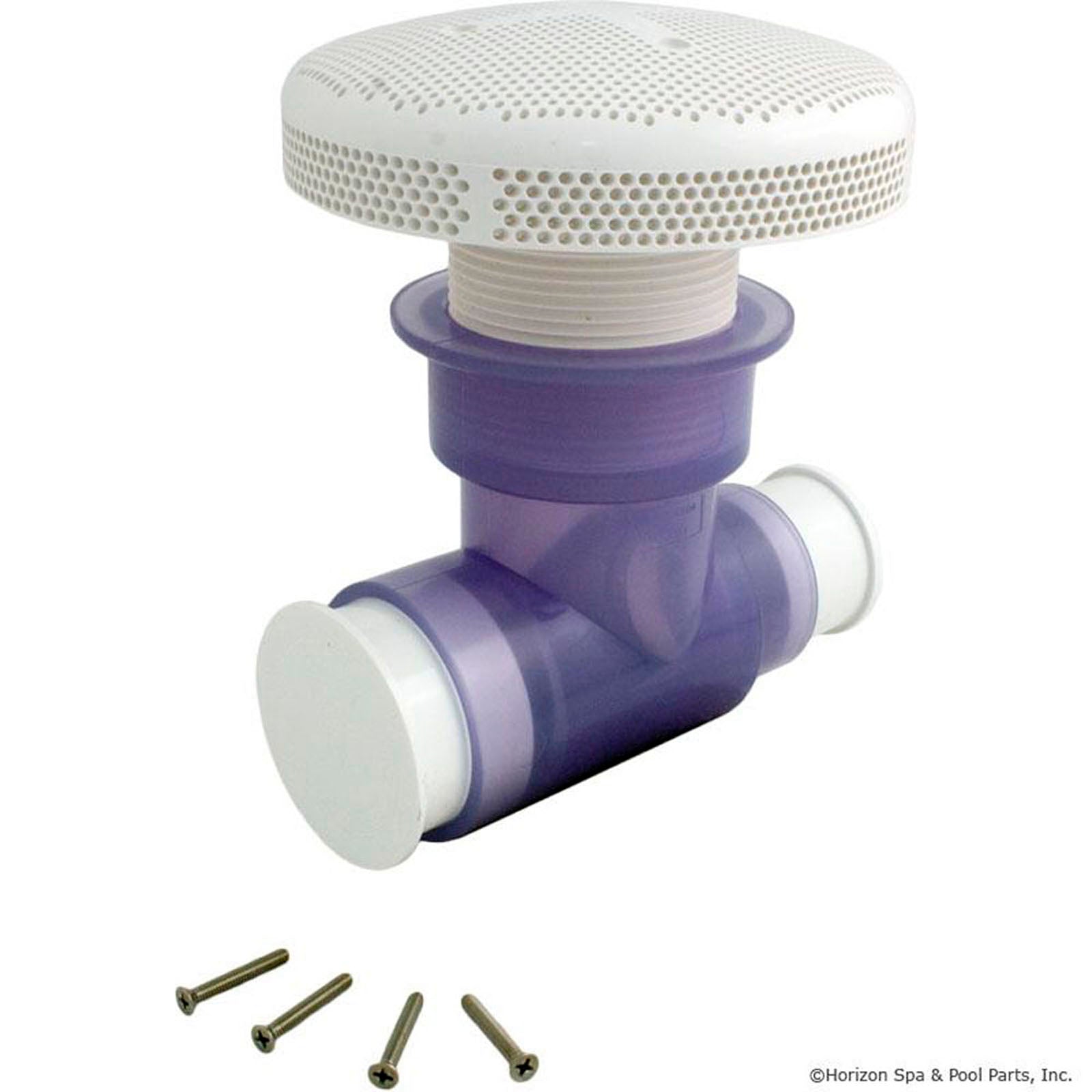 Main Drain, BWG/HA Main Drain Assy, Extended, 3"hs, White