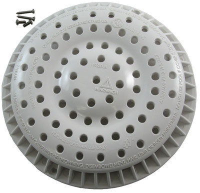 WATERWAY 8" ANTI-VORTEX COVER WITH SCREWS, WHITE | 645-2150 V