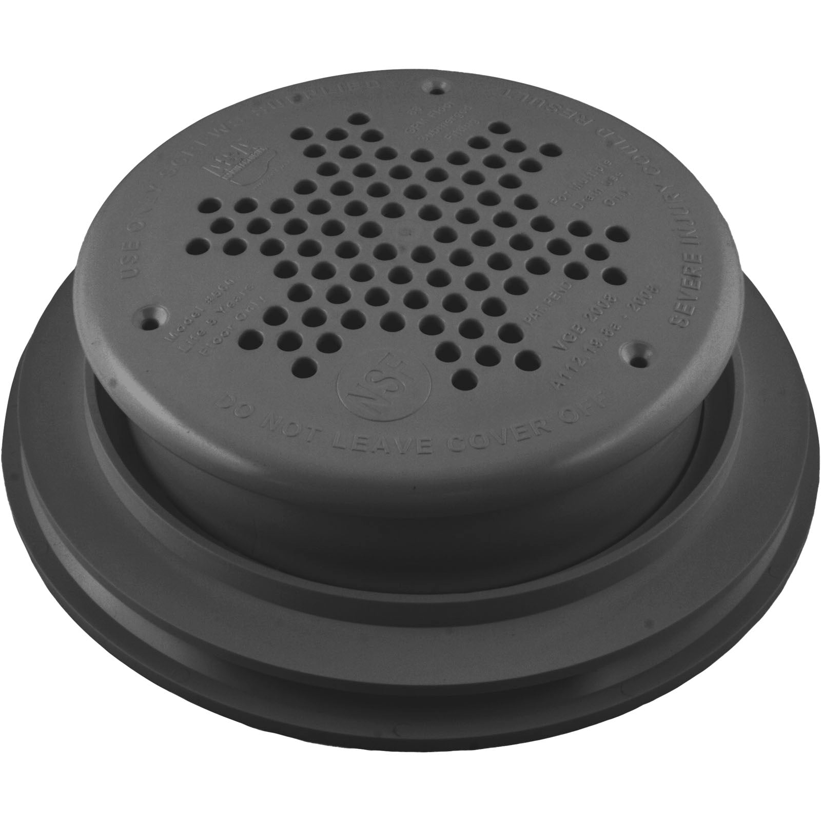 Frame, A & A Manufacturing PDR, 10" Round, with Grate, Gray