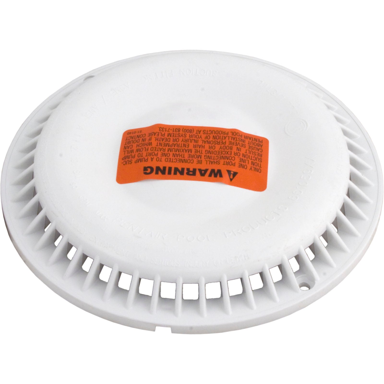 Cover, Pentair PacFab Dual Bottom, Anti Vortex,8" Round, Wht