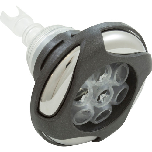 Jet Insert WW Poly Storm Glo Swrl 3-5/8 In Mass Drk GrayClear Thd 230-4059DSGSSM