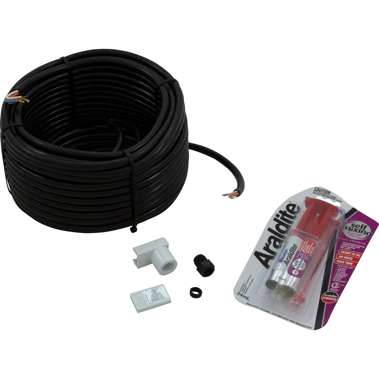 PAL Supply Cable, Perimeter(PLOP),79ft,w/Strain Relief,12VDC