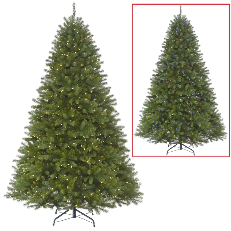6.5' Colorado Fir Dual Color PowerConnect Pre-Lit Artificial Christmas Tree
