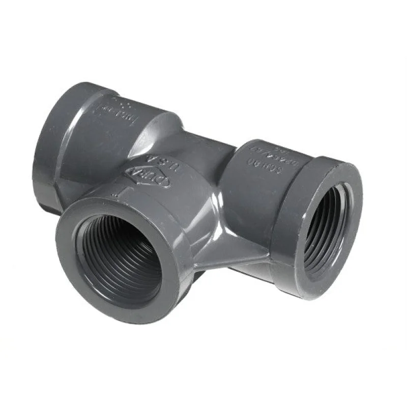 6" Sch 80 PVC Tee - Fipt 805-060F (Fabricated Fitting)