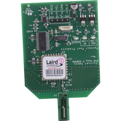 Pentair IntelliTouch Systems MOBILETOUCH 2 TRANSCEIVER CIRCUIT BOARD WITH ATTACHED ANTENNA | 520946Z