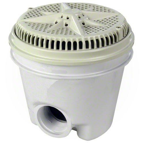 Pentair StarGuard 8" White Drain with Suction Cover, Frame and 1-Port Sump 2 Pack | 500115