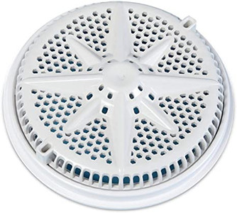Pentair White StarGuard 8" Main Drain Cover with Long Ring, 500108