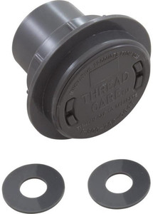 Zodiac 1.5" TC3 Flush Mount Return Fitting, Charcoal Gray, 3-3-113