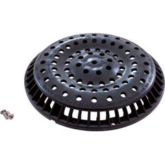 Waterway Plastics Main Drain Grate, Waterway Anti Vortex, 8" Round, Black | 642-2151 V