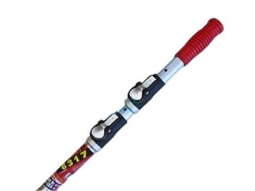 Skimlite 6000 Snaplite Series Button Lock Pole, 6' to 17', 3-Pieces