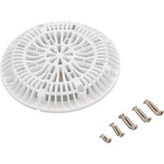 Custom Molded Products Main Drain Cover, CMP Galaxy, 8", White, w/ Screw Kit | 25507-100-000