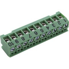 Zodiac Pool Equipment Terminal Bar, Zodiac Jandy AquaLink RS, 10-pin, Green | 6610+