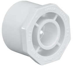 Lasco 6" Spigot x 4" Socket Schedule 40 Reducer Bushing, 437-532