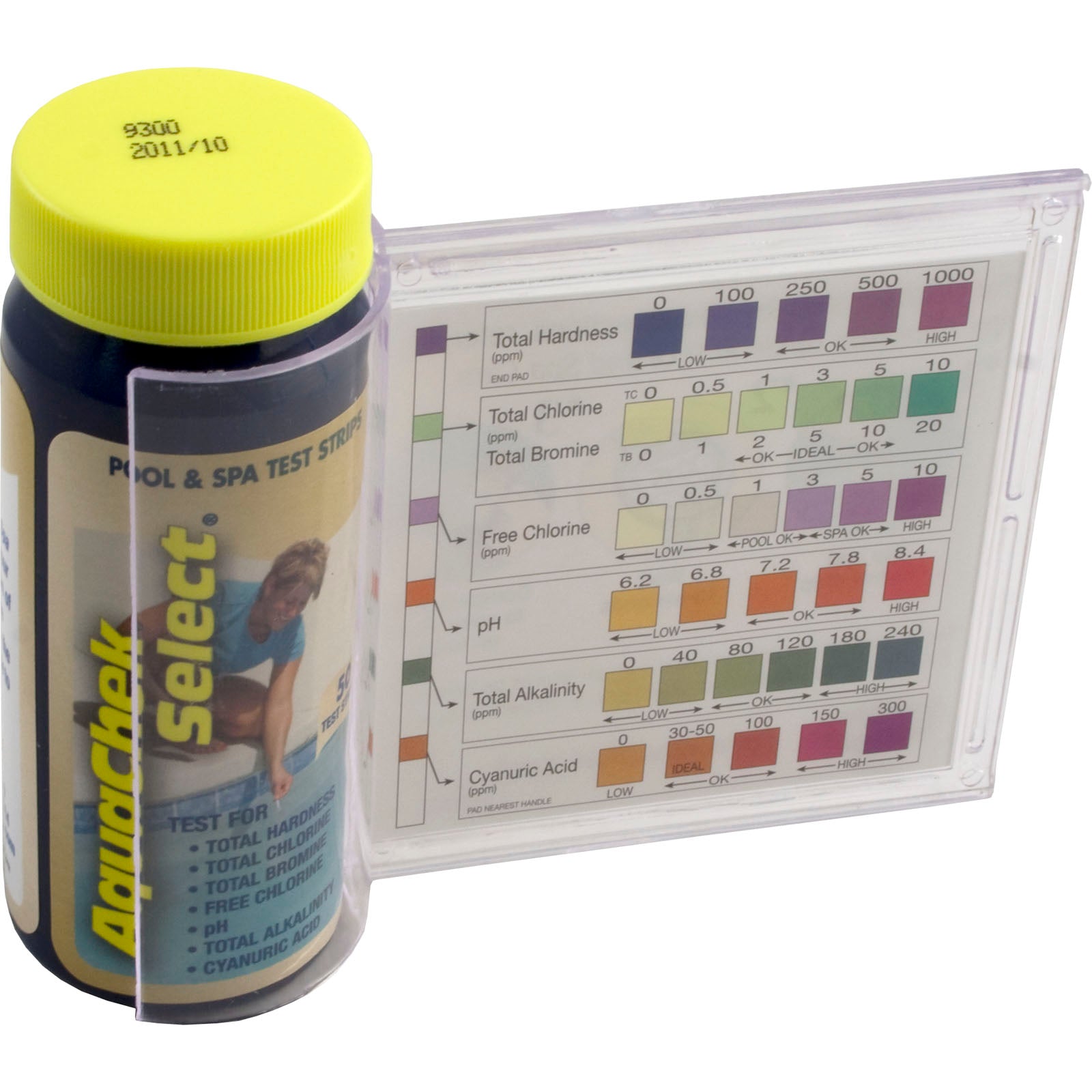 Test Strips, AquaChek Select, 7in1,TH,TC,TB,FC,pH,TA,CA,50ct