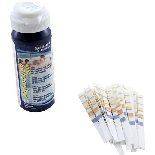 Test Strips Aquachek Spa 6-In-1 Test Strips 50 Strips 552244