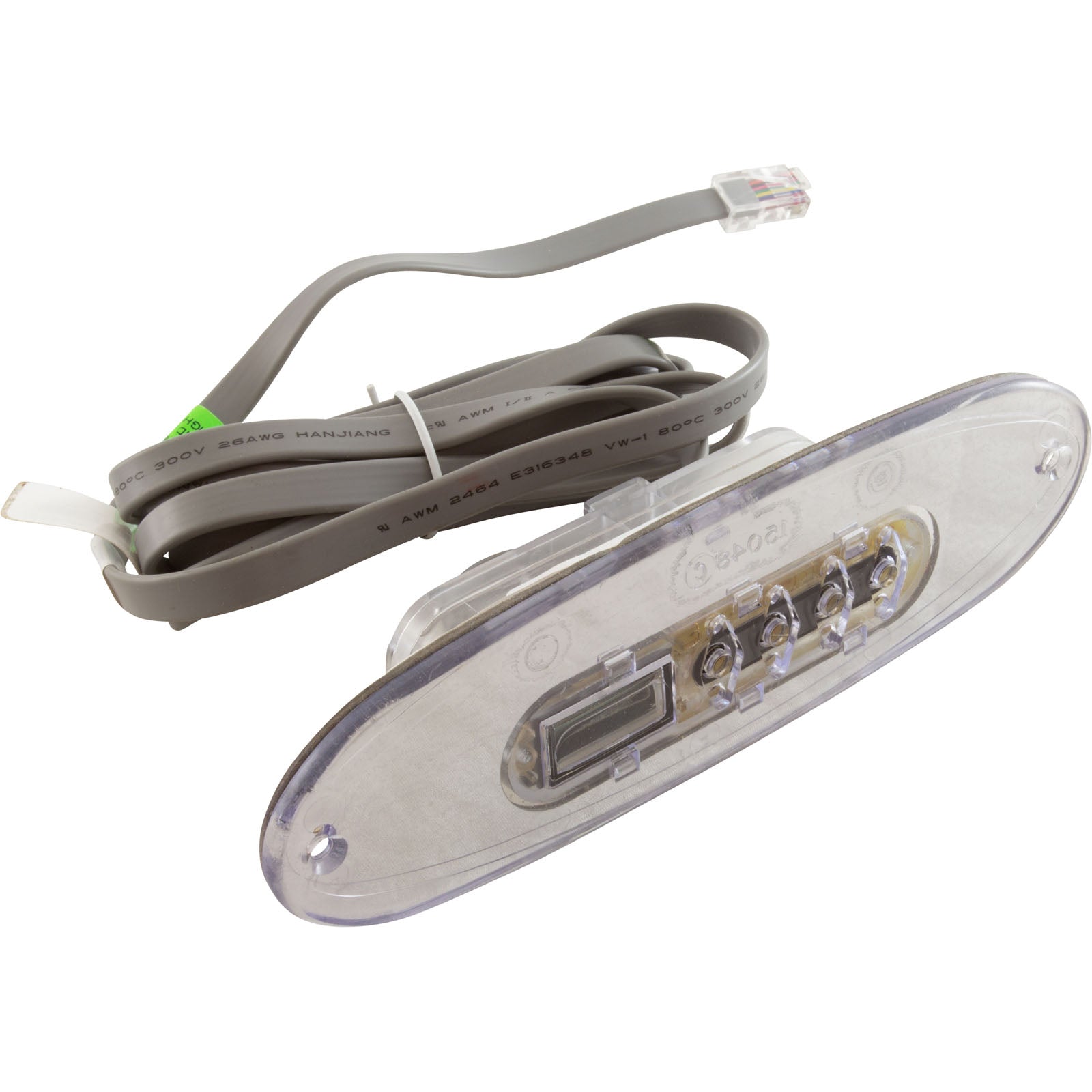 Topside, BWG MVP260/VL260, 4 Btn, w/o Overlay, 6ft Cord, Clear
