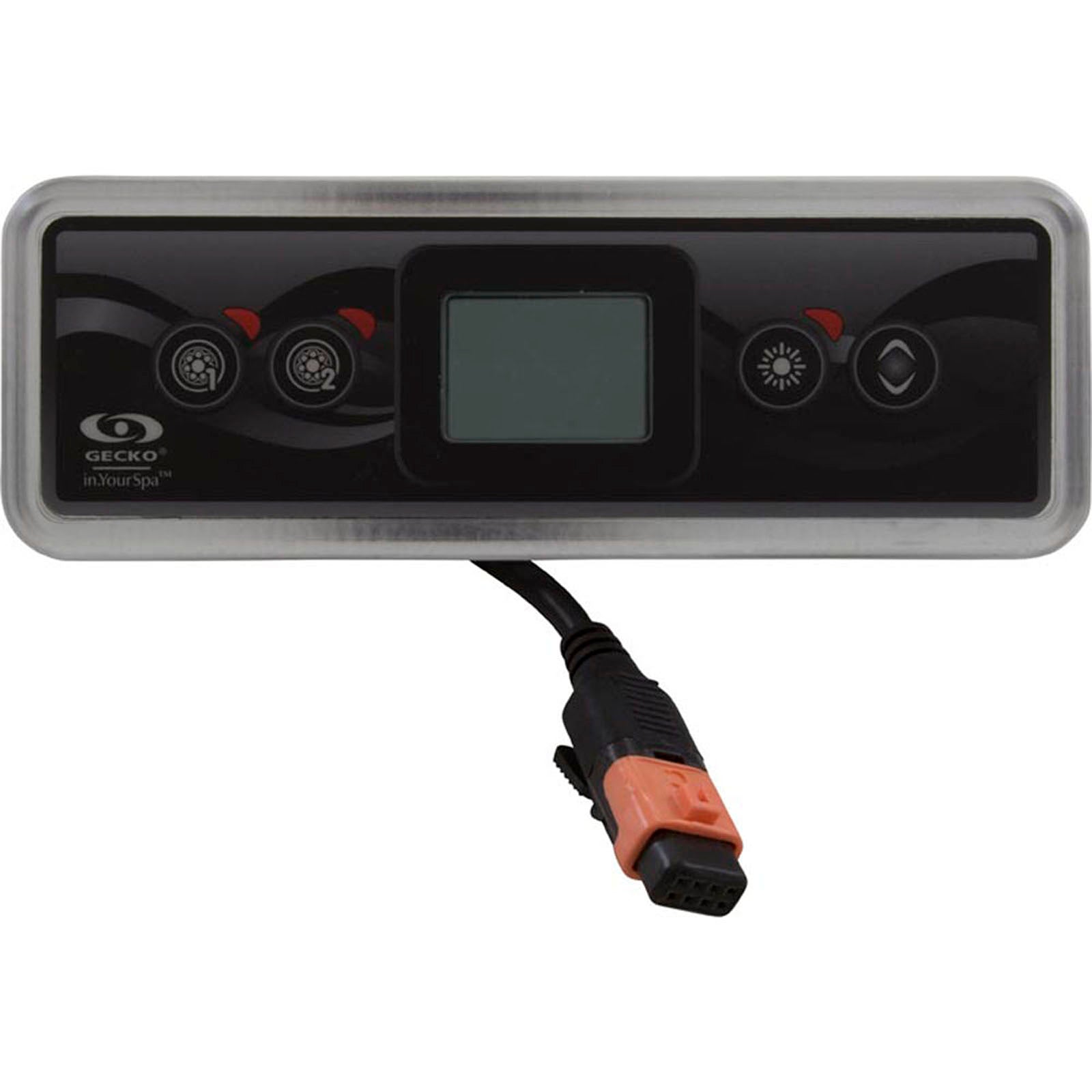 Topside, Gecko In.k300, 4Btn, P1/P2/Lt/Temp, w/Overlay, 10'Cord