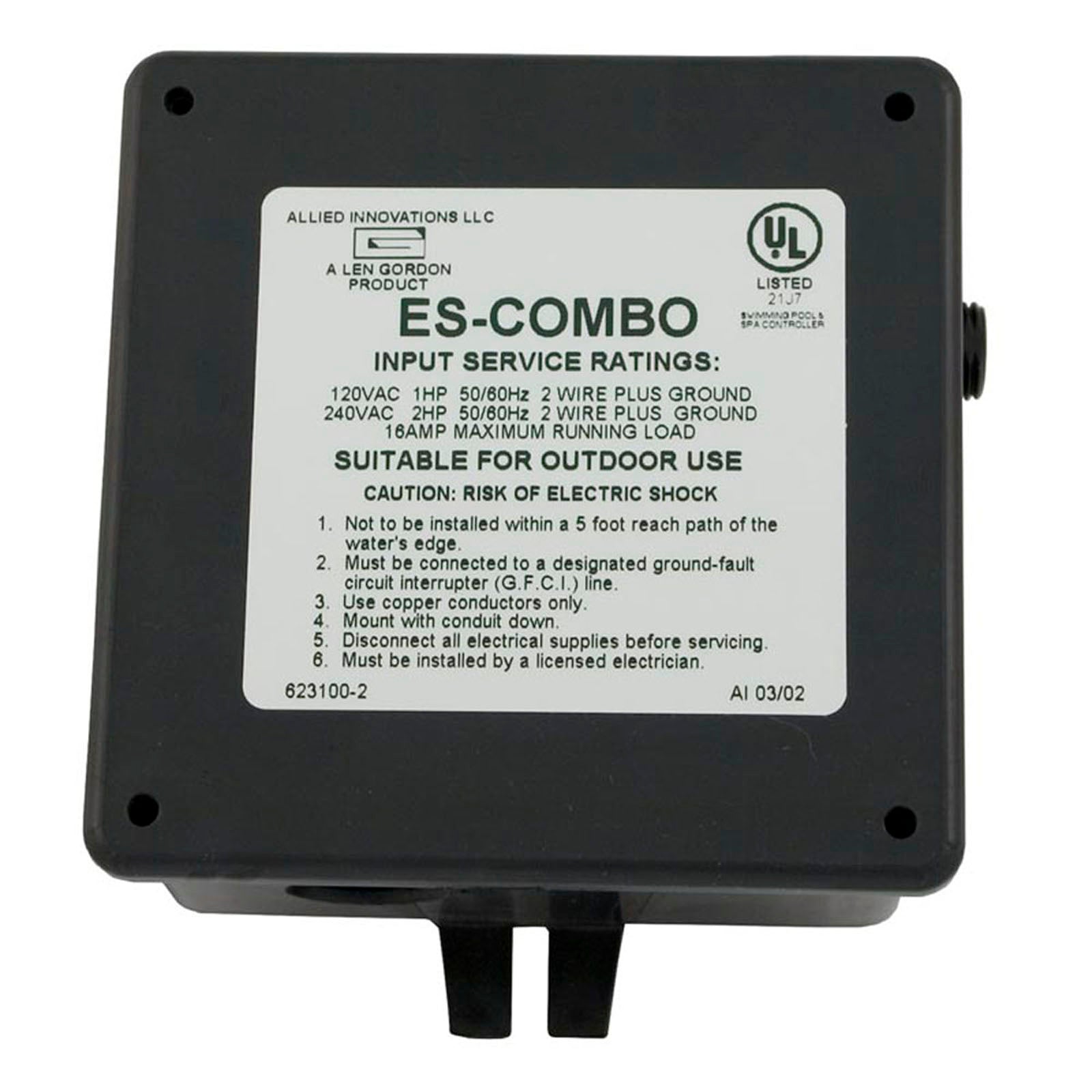 Air Switch, Len Gordon ES, 115v/230v, 20A