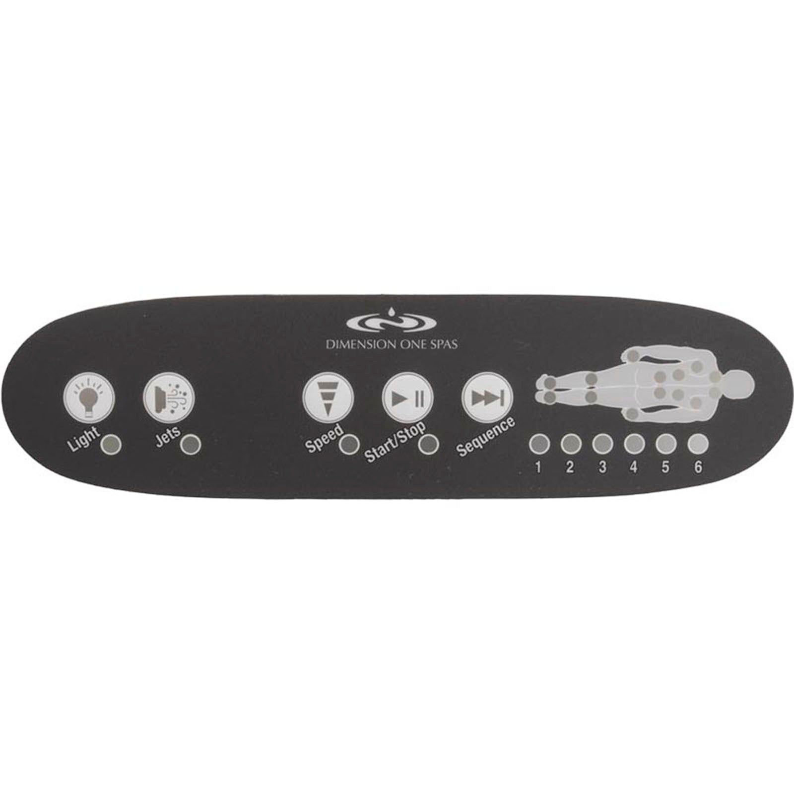 Overlay, Dimension One, TSC-42, 5 Button, Gray