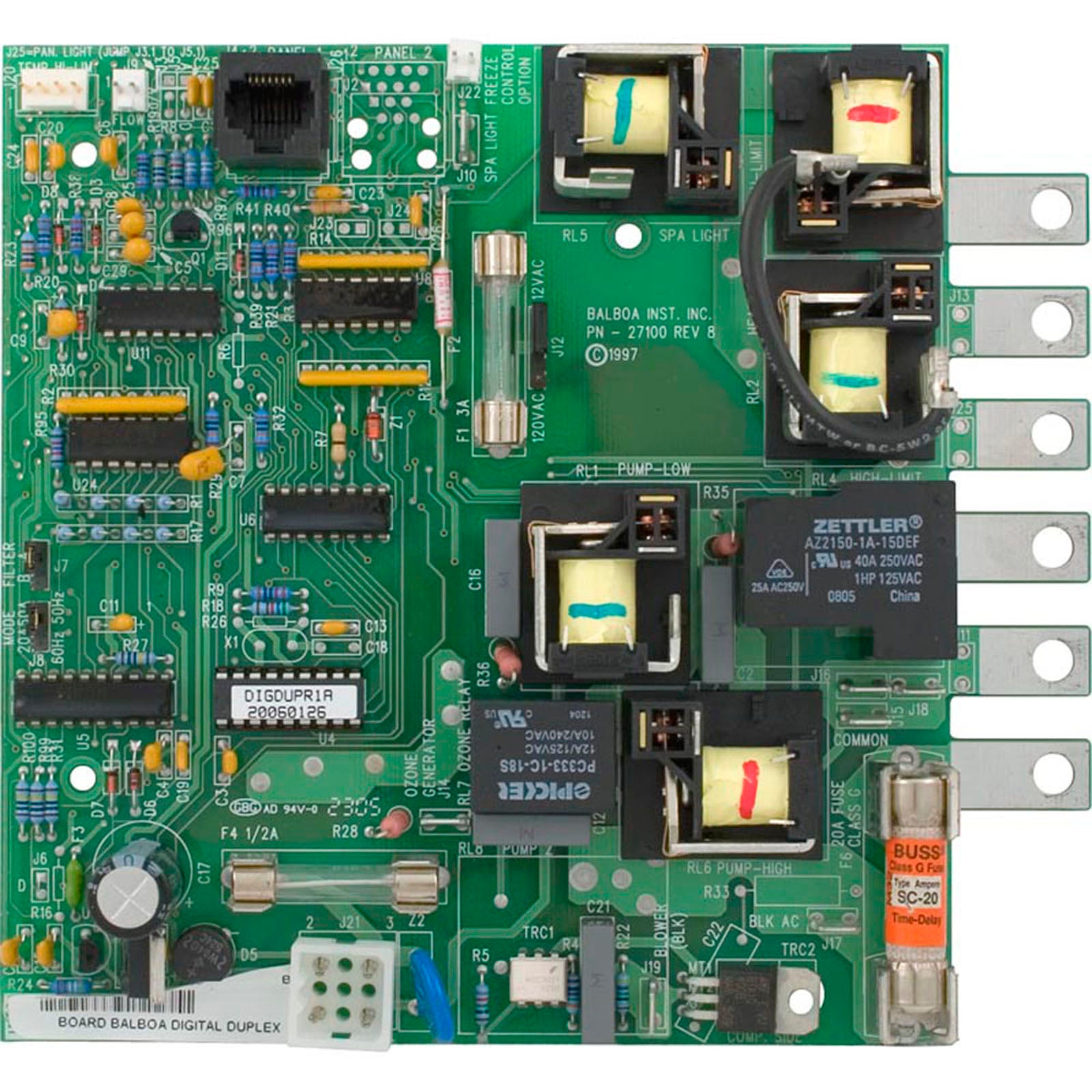 PCB, Balboa, Duplex Digital, 54003
