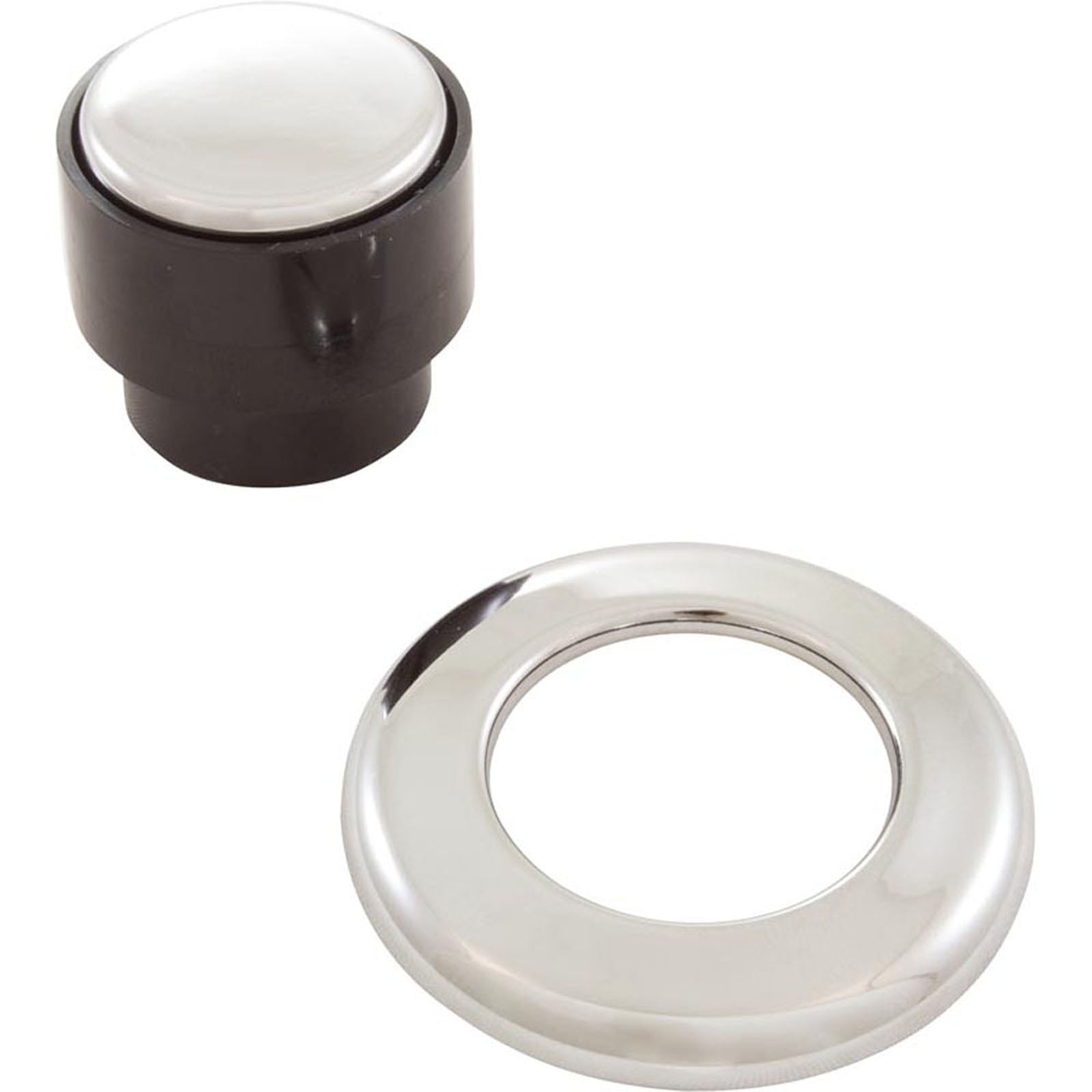 Air Button Bezel Kit, TDI 3428, 1-5/8 Face Diameter, Chrome