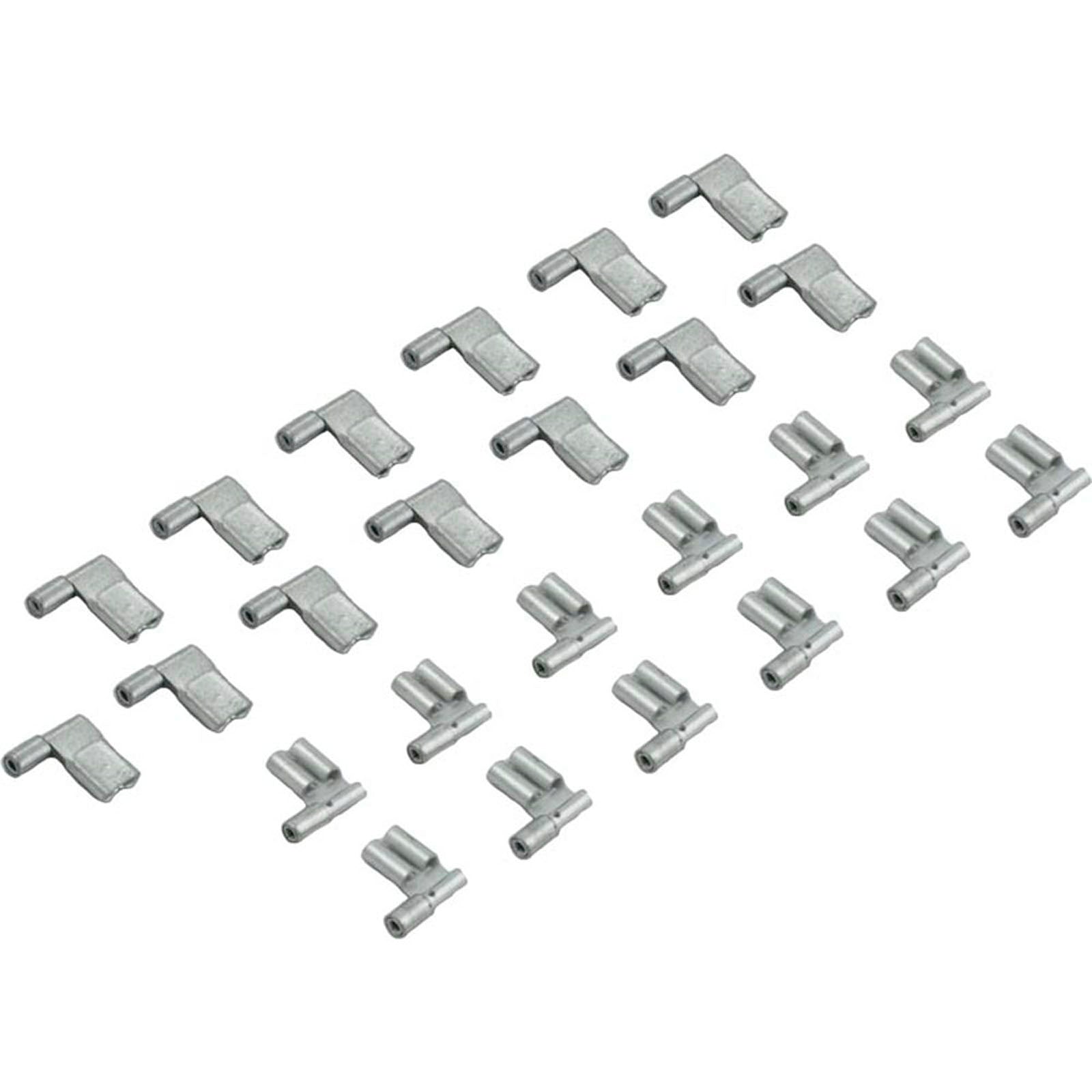Disconnect, 90deg Female, 22-18AWG, .250 Tab, Bare, qty 25