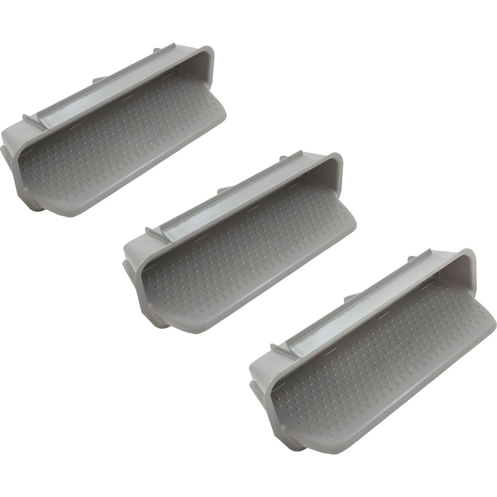 Step, Waterway, Pool Wall, Gray, Quantity 3