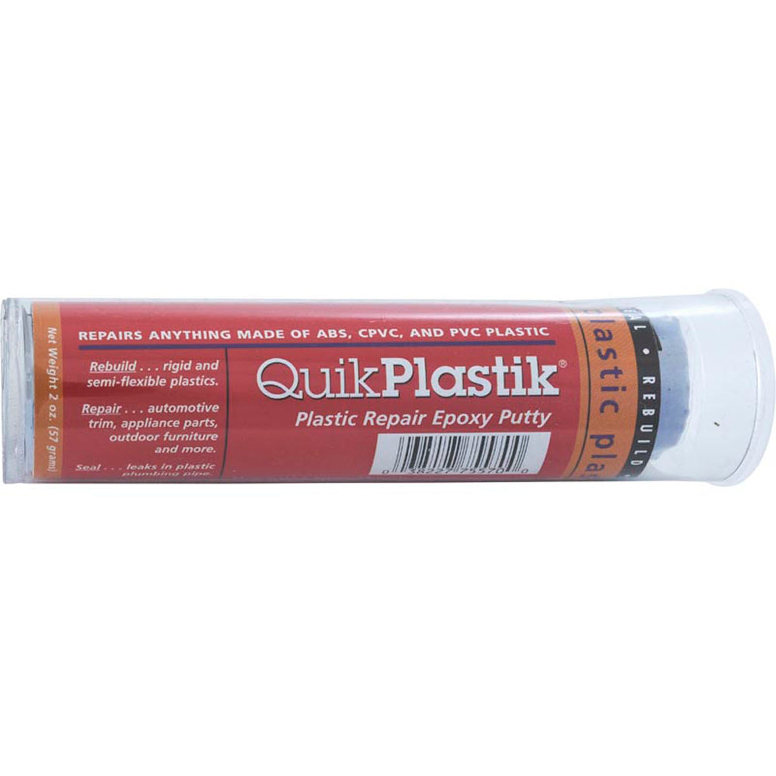 Plastic Epoxy Putty, QuikPlastic, 2oz Stick