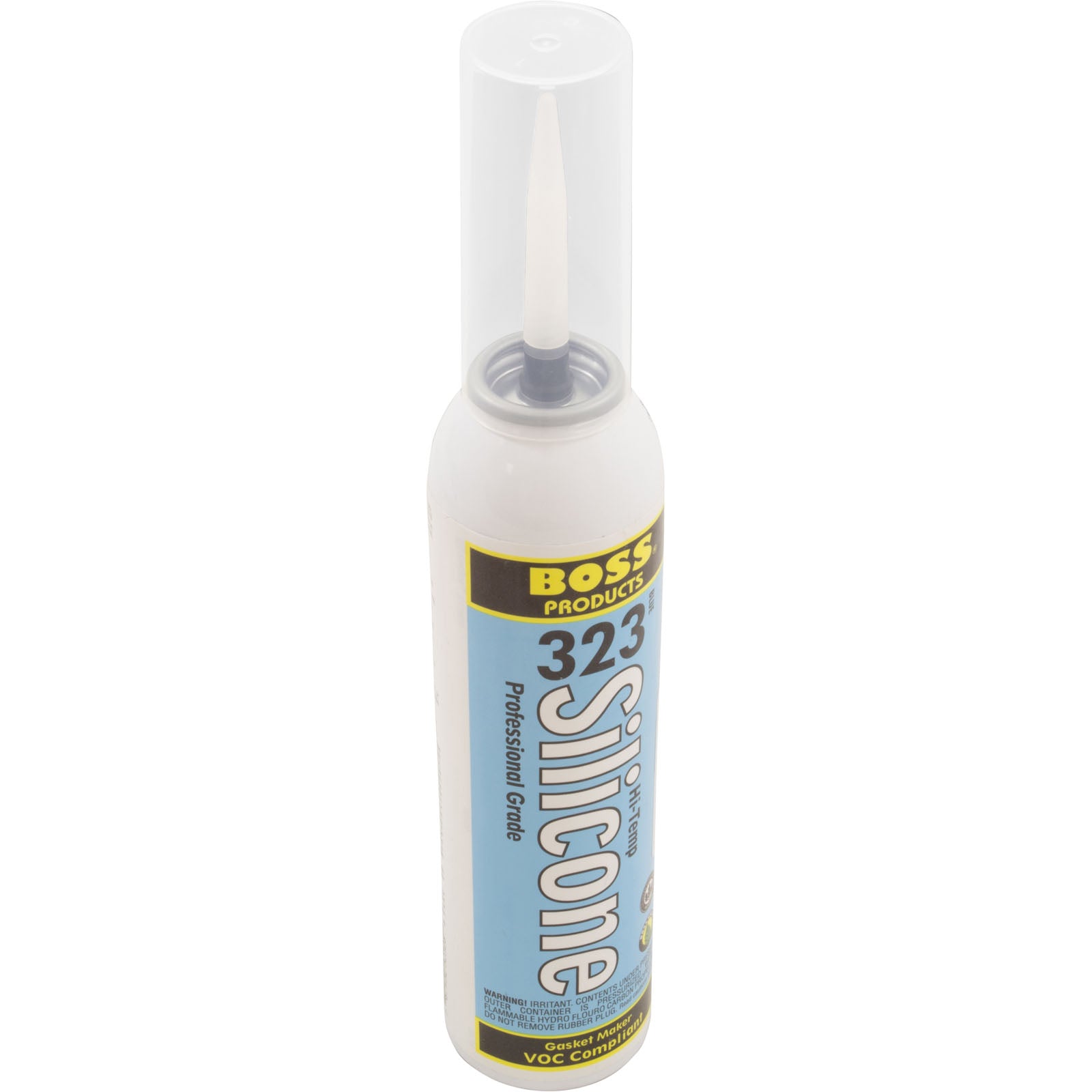 Silicone, Boss 323 Hi-Temp Gasket Maker, 8 oz. Can, Blue