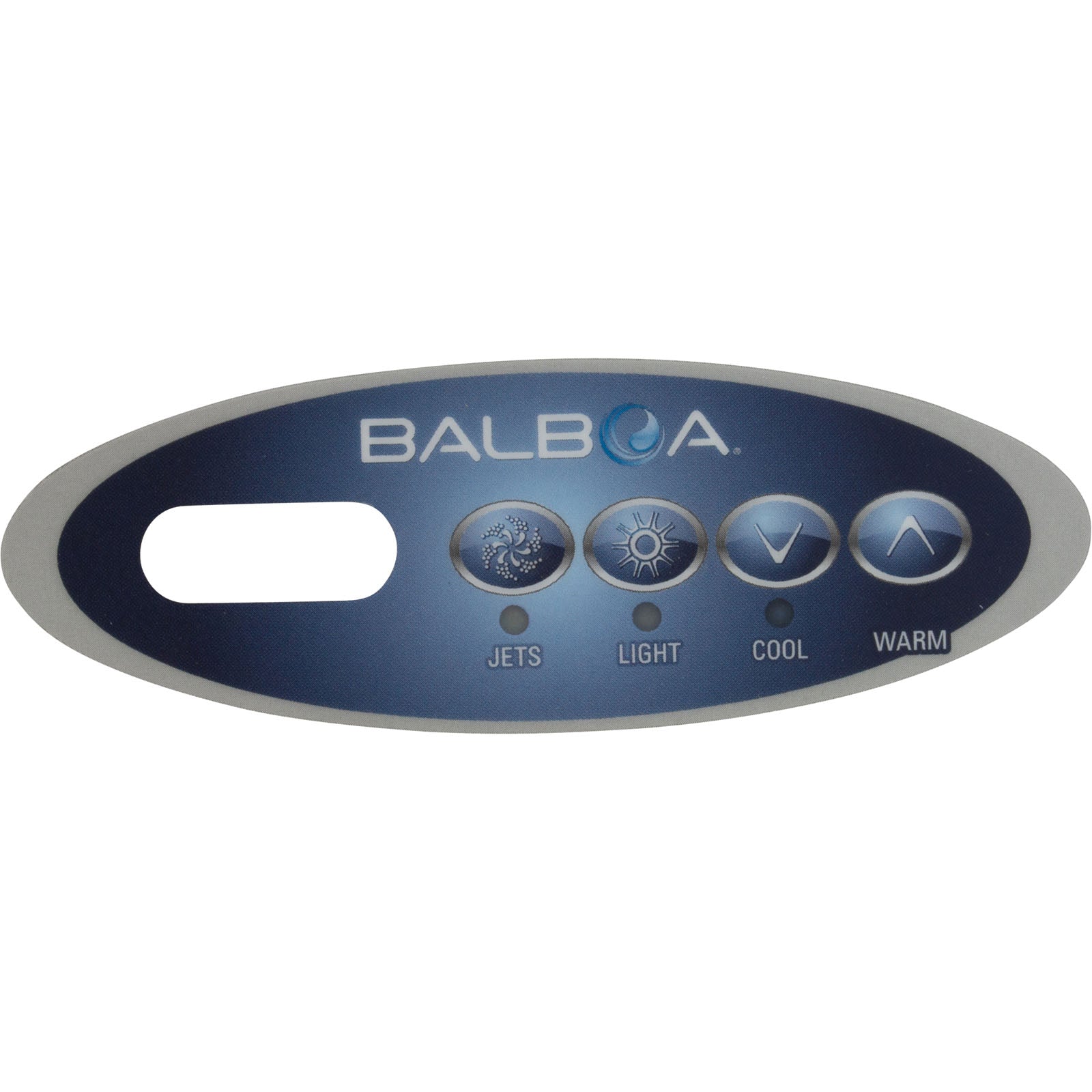 Overlay, Balboa Water Group Icon 10, Jet/Light, Mini Oval