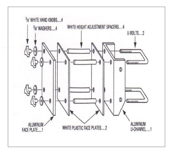 Splash and Slam Basketball Height Adjustment Assembly