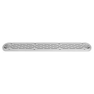 AquaStar 32" White Channel Drain Frame & Grate, 32CDFLFR101
