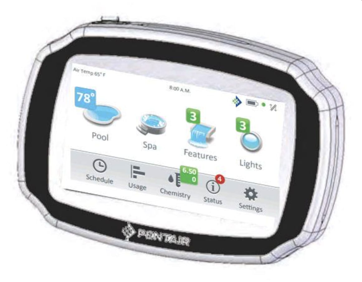 Pentair Genuine OEM IntelliCenter Black Indoor Control Panel
