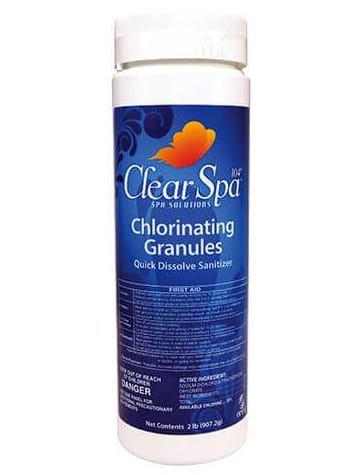 Clear Spa Chlorinating Granular 2 lb Bottle