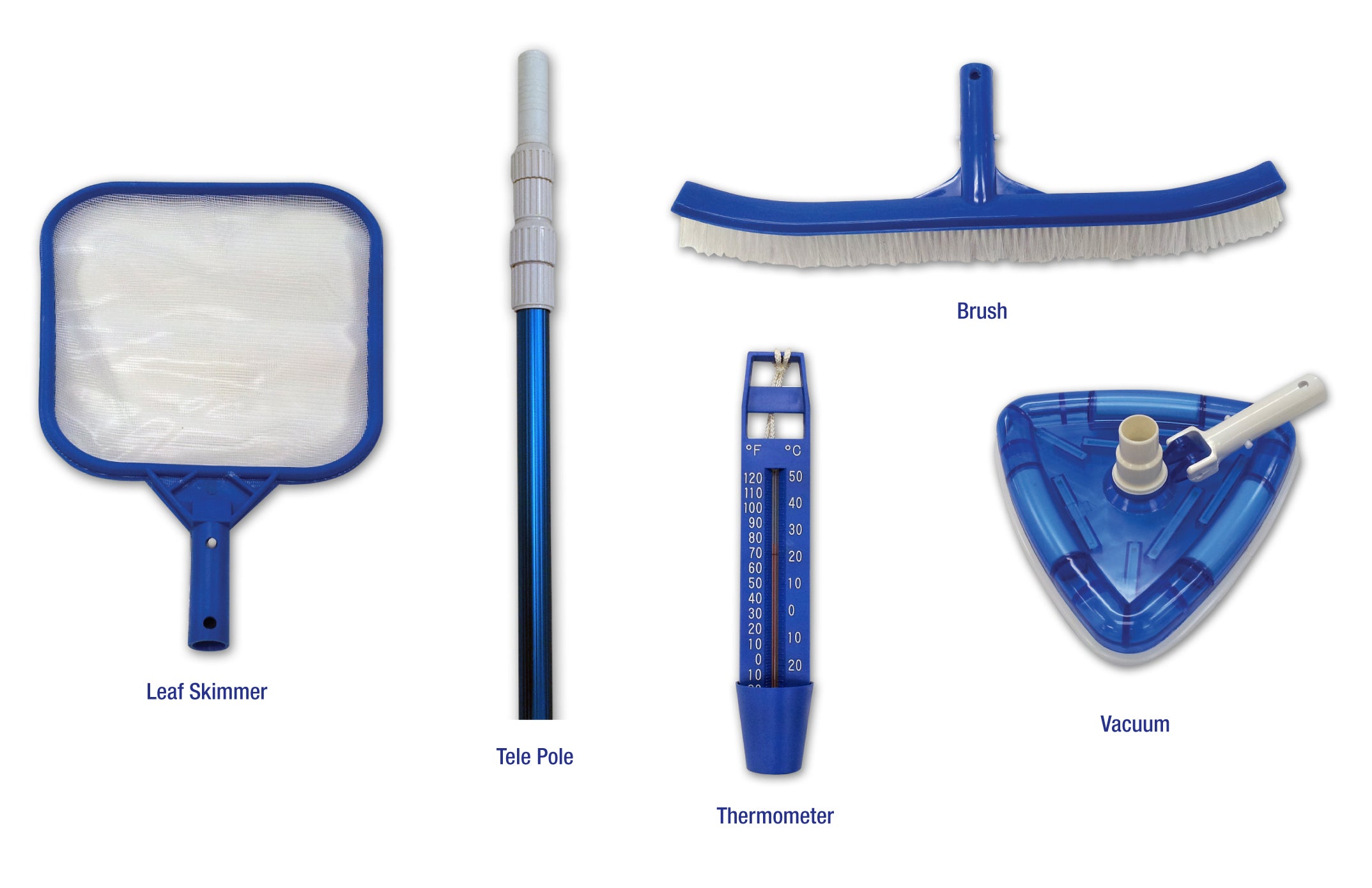 Embassy Pool Maintenance Kit (Regular) — Includes 1¼" × 30' Vacuum Hose