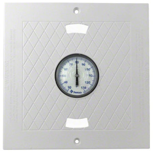 Pentair 10" X 10"Skimmer Lid With Thermometer, White, L3