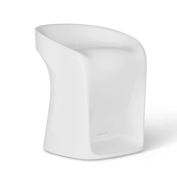 Ledge Lounger White Signature Collection Barstool, Counter Height